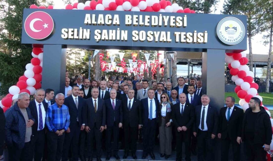 Çorum'un Alaca ilçesinde açılan tesisler için yapılan törende MHP Genel