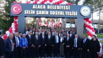 Çorum'un Alaca ilçesinde açılan tesisler için yapılan törende MHP Genel