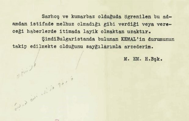 MİT'in özel koleksiyonundan paylaşılan belgeler arasında "İngiliz Kemal" lakaplı Ahmet