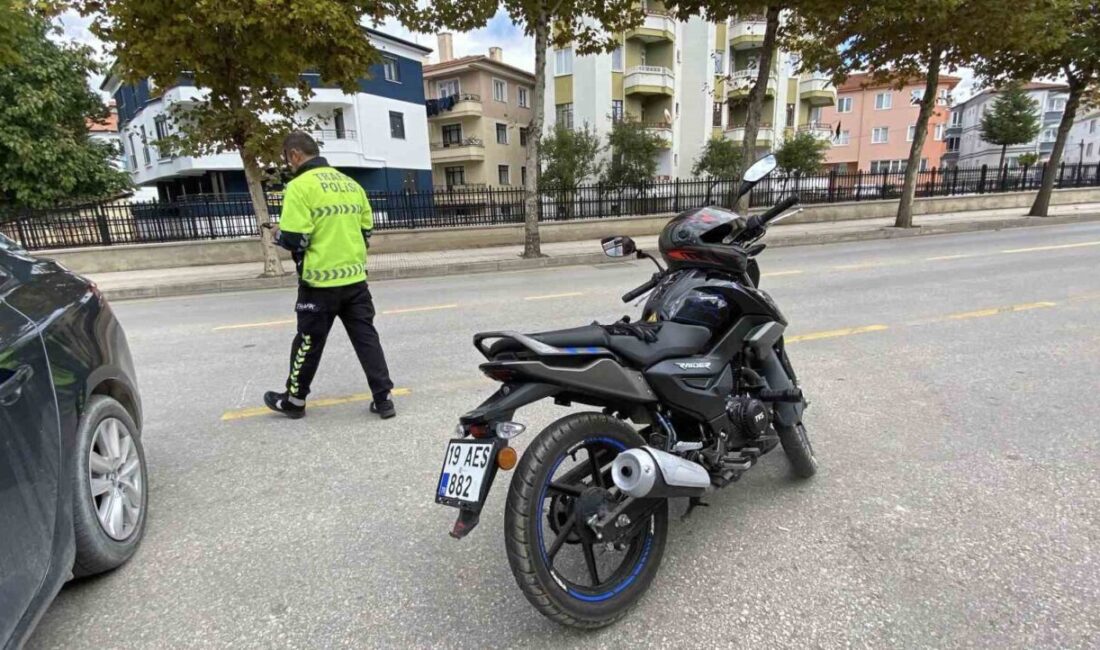 Çorum'da meydana gelen trafik kazasında İsmail Cem E. yönetimindeki motosikletle
