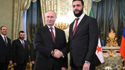 Rusya Devlet Başkanı Vladimir Putin, Suriye Devlet Başkanı Ahmed eş-Şara