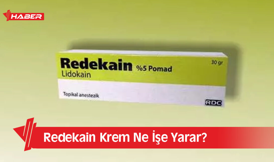 Redekain krem, ciltteki ağrı, yanma, kaşıntı ve tahrişi hafifletmek için