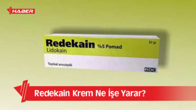 Redekain krem, ciltteki ağrı, yanma, kaşıntı ve tahrişi hafifletmek için