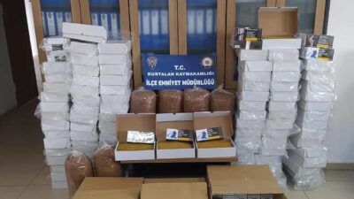 Siirt’in Kurtalan ilçesinde 140 kilogramdan fazla kaçak tütün ve 30