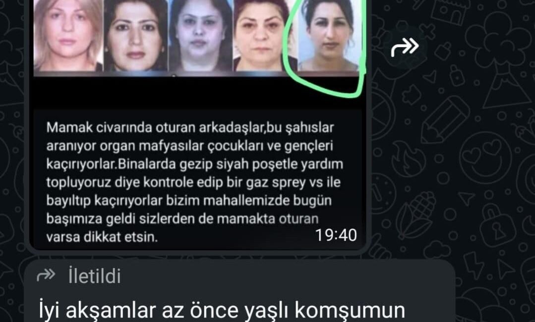 Ankara’nın Mamak ilçesinde sosyal medyada 10 kadının çocuk kaçırdığına dair