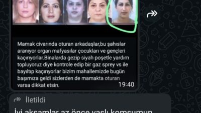 Ankara’nın Mamak ilçesinde sosyal medyada 10 kadının çocuk kaçırdığına dair