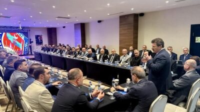 TŞOF Genel Başkanı Mehmet Yiğiner, Tekirdağ'da bölge değerlendirme toplantısında ulaşım