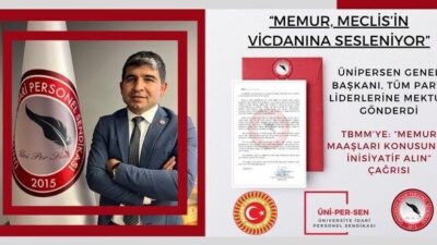 ÜNİPERSEN Genel Başkanı İbrahim Güzel, memurların ekonomik adalet talebini vurgulayarak