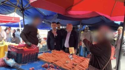 Çorum Belediye Başkanı Halil İbrahim Aşgın, semt pazarındaki düzensizliklere karşı