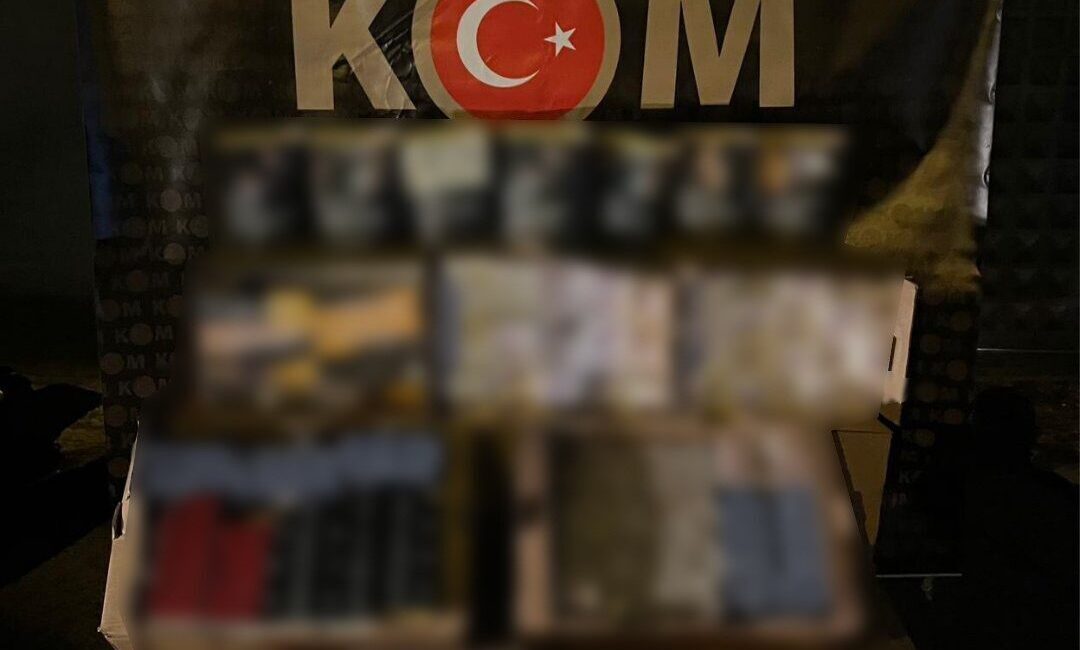 Yerköy, Yozgat'ta yapılan operasyonlarda kaçak makaron, nargile tütünü ve 50