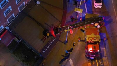 Eskişehir’de, iddiaya göre alkollü olduğu belirtilen bir şahıs, 8 katlı