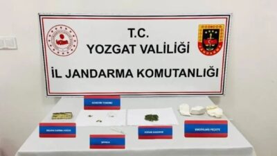 Yerköy ilçesinde uyuşturucu madde kullandıkları tespit edilen iki şahıs, jandarma