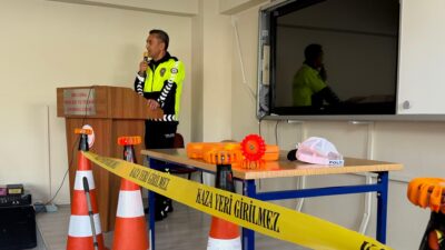 Yerköy Bölge Trafik Denetleme İstasyon Amirliği ekipleri, öğrencilerin trafik bilincini