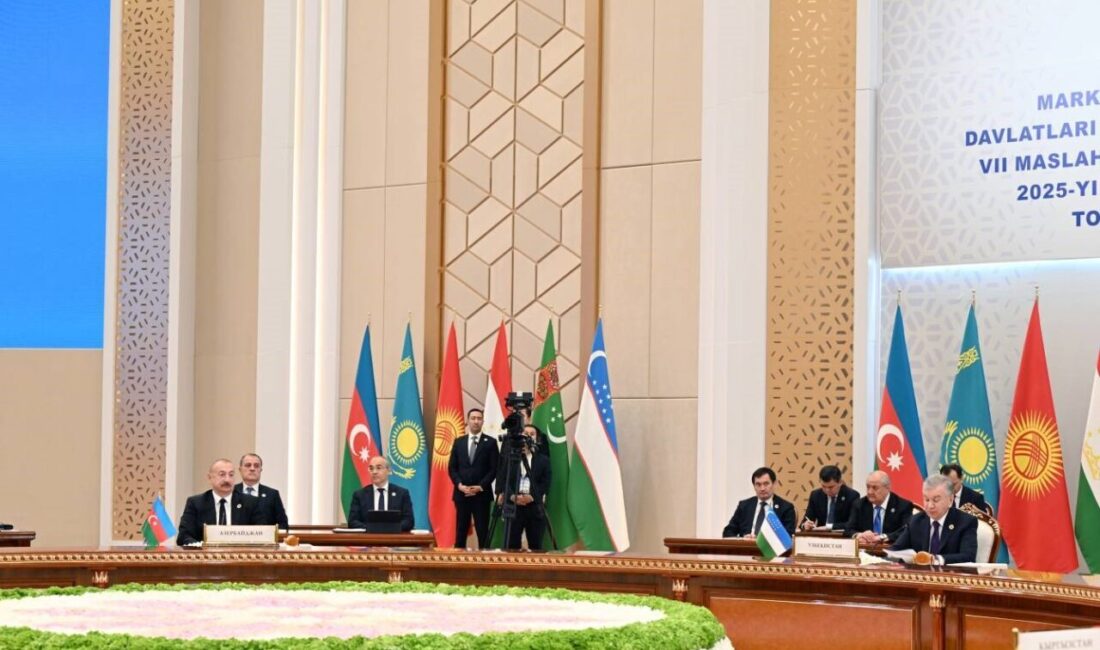 Azerbaycan Cumhurbaşkanı İlham Aliyev, Özbekistan’ın başkenti Taşkent’te gerçekleştirilen 7. Orta