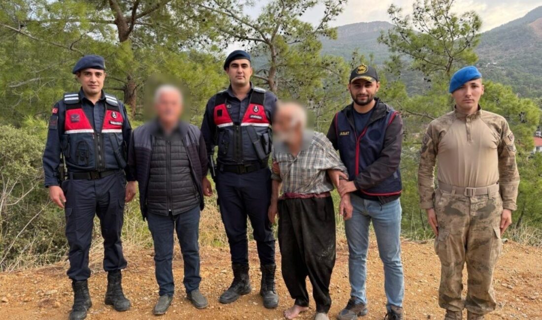 Gazipaşa ilçesinde kaybolan 85 yaşındaki bir adam, jandarma ekipleri tarafından