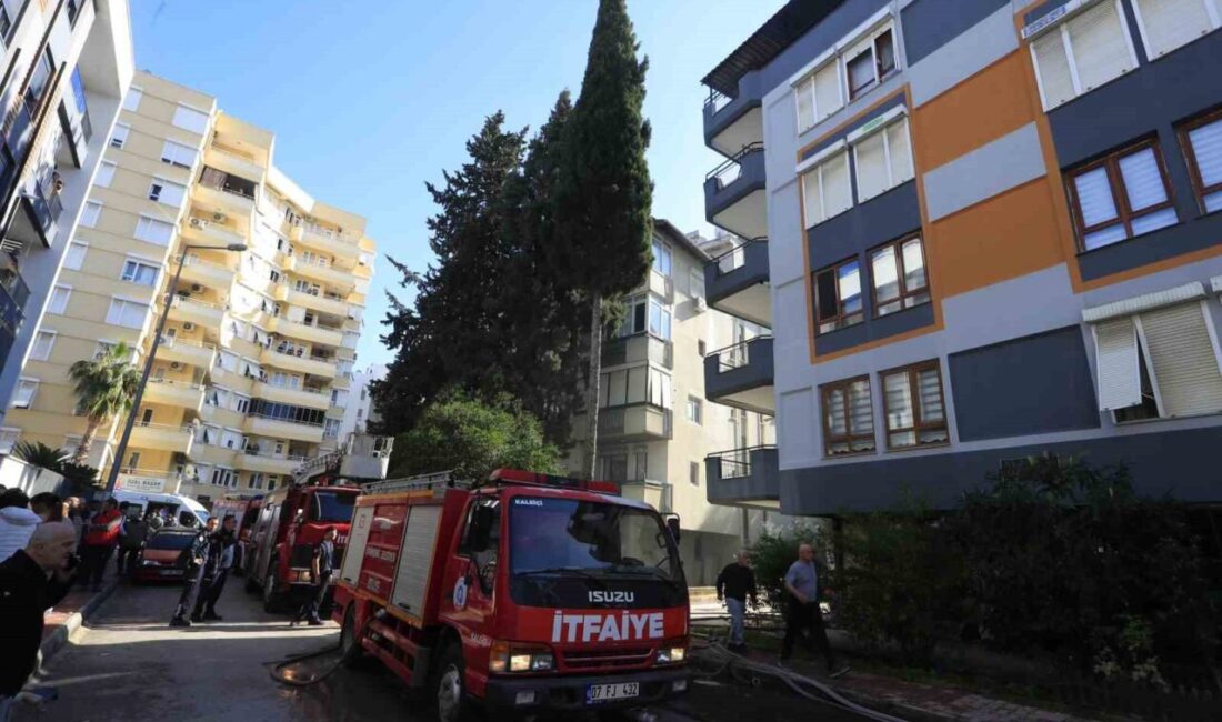 Antalya’da, Zerdalilik Mahallesi’nde bulunan 5 katlı bir apartmanın teras katında,