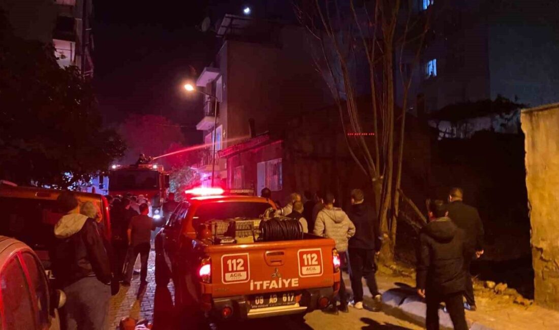 Aydın’ın Efeler ilçesinde bulunan bir evde meydana gelen yangın sonucunda