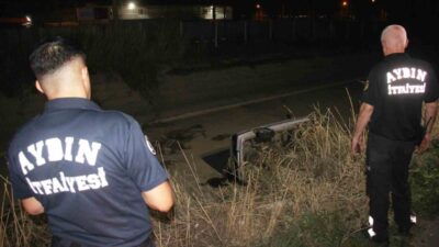 Aydın’ın Efeler ilçesinde meydana gelen trafik kazasında sürücü kontrolünü kaybettiği