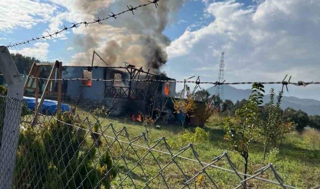 Bilecik’te bir bağ evidir yangın sonucunda kullanılamaz hale geldi. Elde