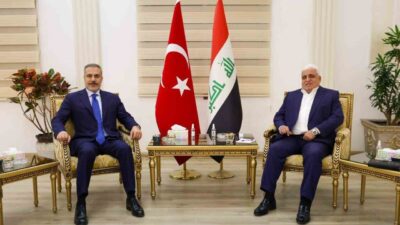 Dışişleri Bakanı Hakan Fidan, Bağdat’ta Haşdi Şabi Komisyonu Başkanı Falih