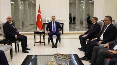 Dışişleri Bakanı Hakan Fidan, Irak Türkmen Cephesi Başkanı Mehmet Seman