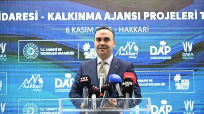 Sanayi ve Teknoloji Bakanı Mehmet Fatih Kacır, Şırnak ve Hakkari’ye