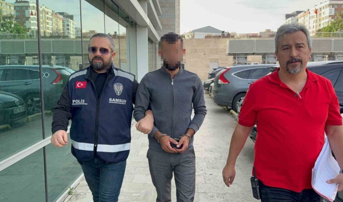 Samsun’da bir bankaya para çekmeye giden yabancı uyruklu bir kişinin