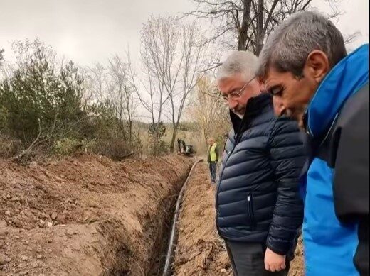 Çorum Belediyesi, Çomar Barajı yakındalarında açtığı kuyulardan Bahabey Arıtma Tesisi’ne