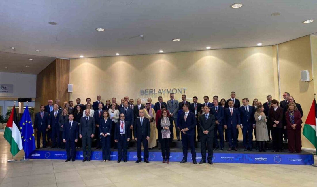 Belçika’da Avrupa Birliği’nin (AB) girişimi ve 60 ülkenin katılımıyla Filistin