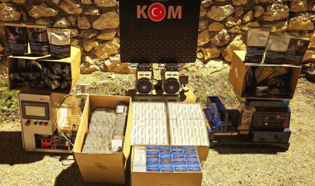 Bilecik’in Bozüyük ilçesinde, kaçak tütün ürünleri imal edip satan bir