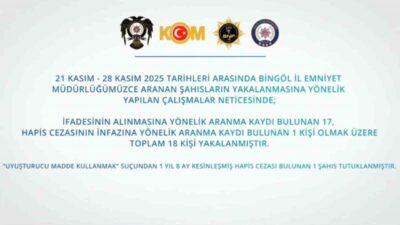 Bingöl ilinde polis ekipleri, şehir genelinde suçlulara karşı operasyonlarına hız