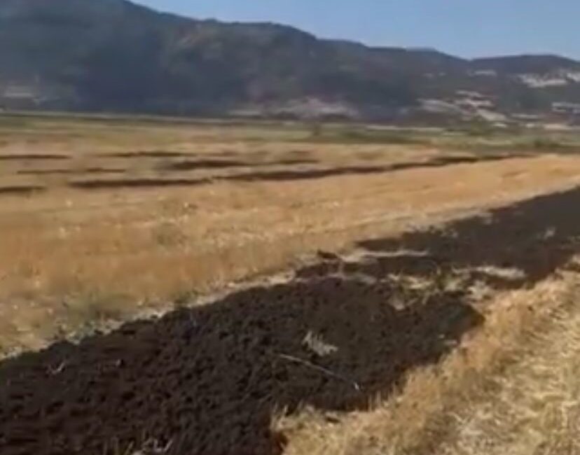 Burdur’da bir firma hakkında, boş bir araziye arıtma çamuru dökmek