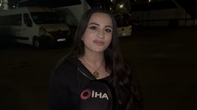 Bursa’da bir kadın motosiklet sürücüsü ile bir kadın otomobil sürücüsü