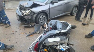 Orhangazi ilçesinde, Göl Yolu üzerinde meydana gelen trafik kazasında bir