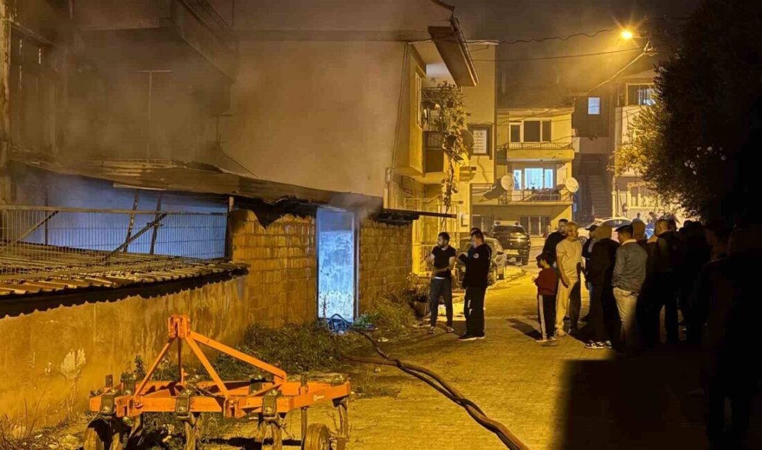 Bursa’nın İznik ilçesine bağlı Selçuk Mahallesi’nde bir binanın zemin katındaki