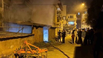 Bursa’nın İznik ilçesine bağlı Selçuk Mahallesi’nde bir binanın zemin katındaki
