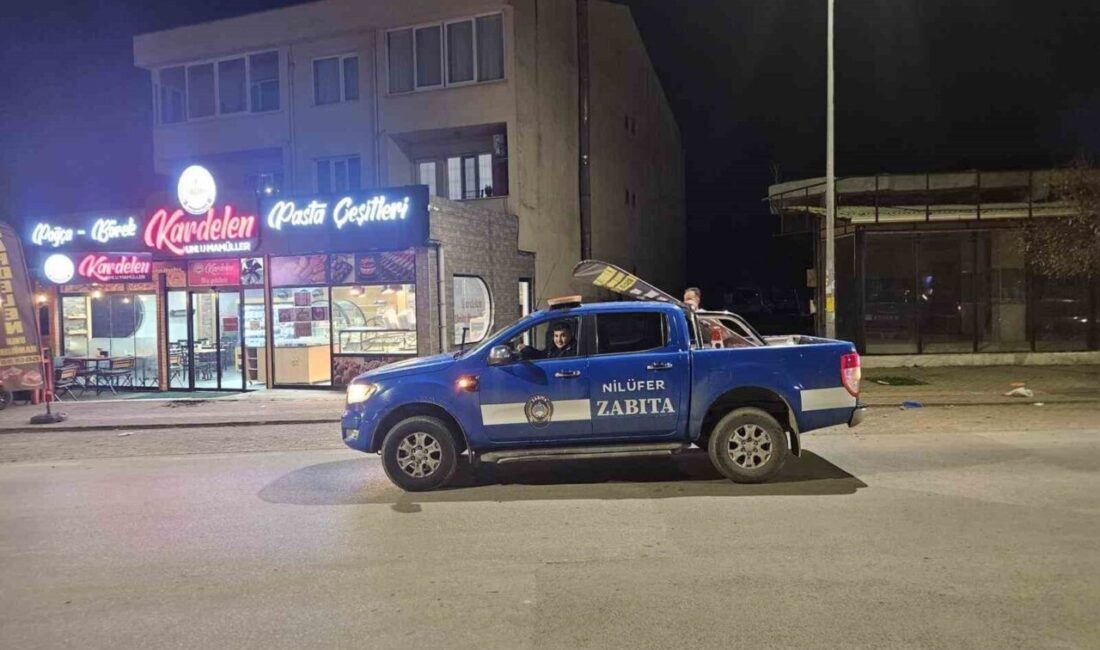 Nilüfer Belediyesi zabıta ekipleri, Çalı Mahallesi’nde sabahın erken saatlerinde yaya