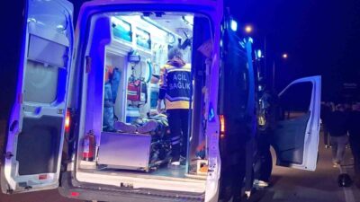 Çorum’un İskilip ilçesinde meydana gelen trafik kazasında bir motosiklet sürücüsü