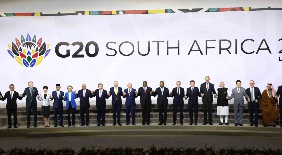 Cumhurbaşkanı Recep Tayyip Erdoğan, Güney Afrika’nın Johannesburg kentinde düzenlenen G20