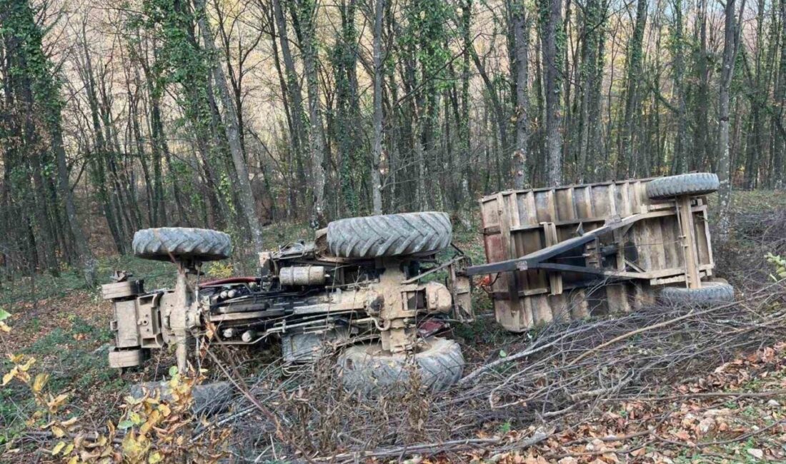 Bursa’nın İnegöl ilçesinde traktör devrilmesi sonucu 2 kişi yaralandı. Kaza,