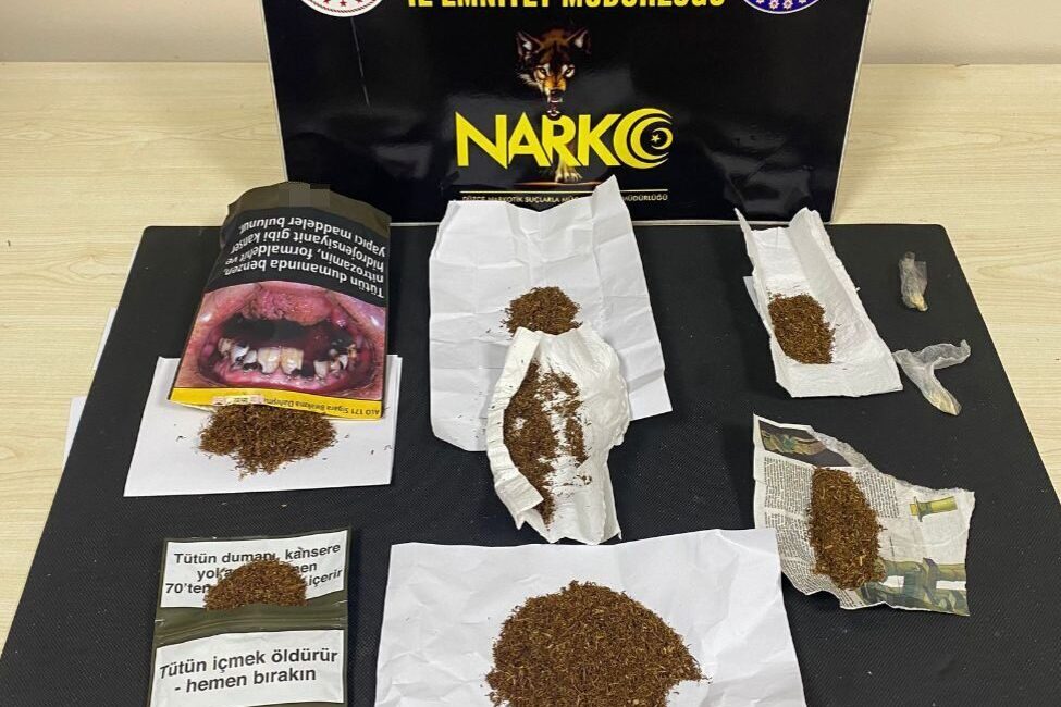 Düzce İl Emniyet Müdürlüğü Narkotik Suçlarla Mücadele Şube Müdürlüğü ekipleri,