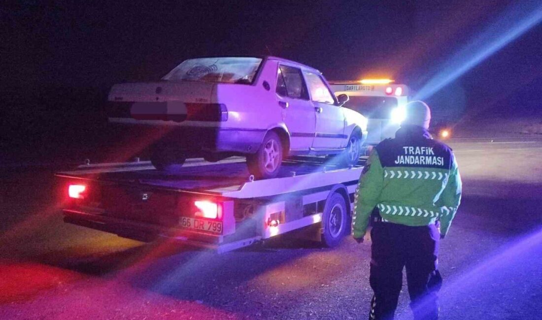 Yozgat’ta yapılan trafik kontrollerinde sürücü belgesi bulunmayan alkollü sürücüye cezai