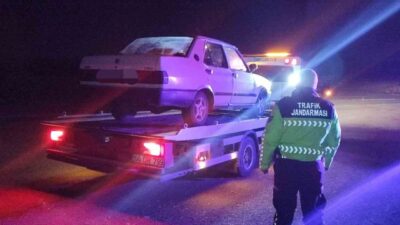 Yozgat’ta yapılan trafik kontrollerinde sürücü belgesi bulunmayan alkollü sürücüye cezai