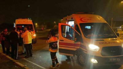 Elazığ’da meydana gelen bir trafik kazasında, ticari bir taksi ile