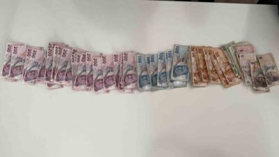Çorum’da sanayi esnafından para toplayan dilenci, zabıta ekipleri tarafından üzerindeki