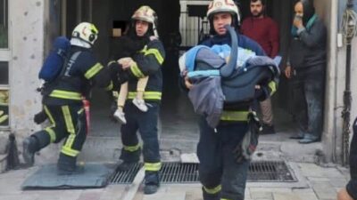 Denizli’nin Merkezefendi ilçesinde bulunan bir iş hanında çıkan yangın sonucunda,