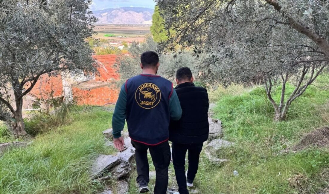 Söke ilçesinde, aranan bir şahıs, ormanlık alandaki terk edilmiş bir