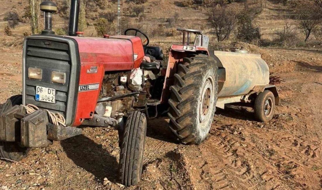 Kırıkkale’nin Sulakyurt ilçesine bağlı Danacı köyünde, freni boşalan traktörü durdurmaya