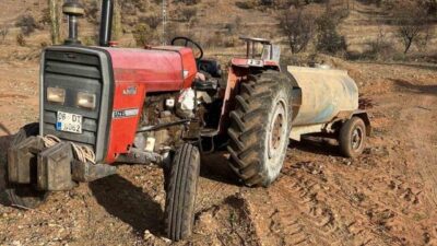 Kırıkkale’nin Sulakyurt ilçesine bağlı Danacı köyünde, freni boşalan traktörü durdurmaya