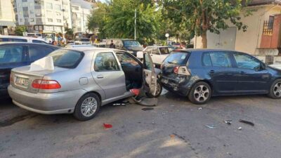 Aydın’ın Efeler ilçesinde, iddiaya göre freni tutmayan bir Fiat otomobilin